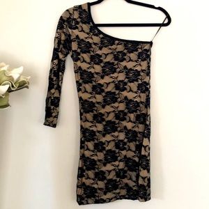 One Shoulder Lace dress